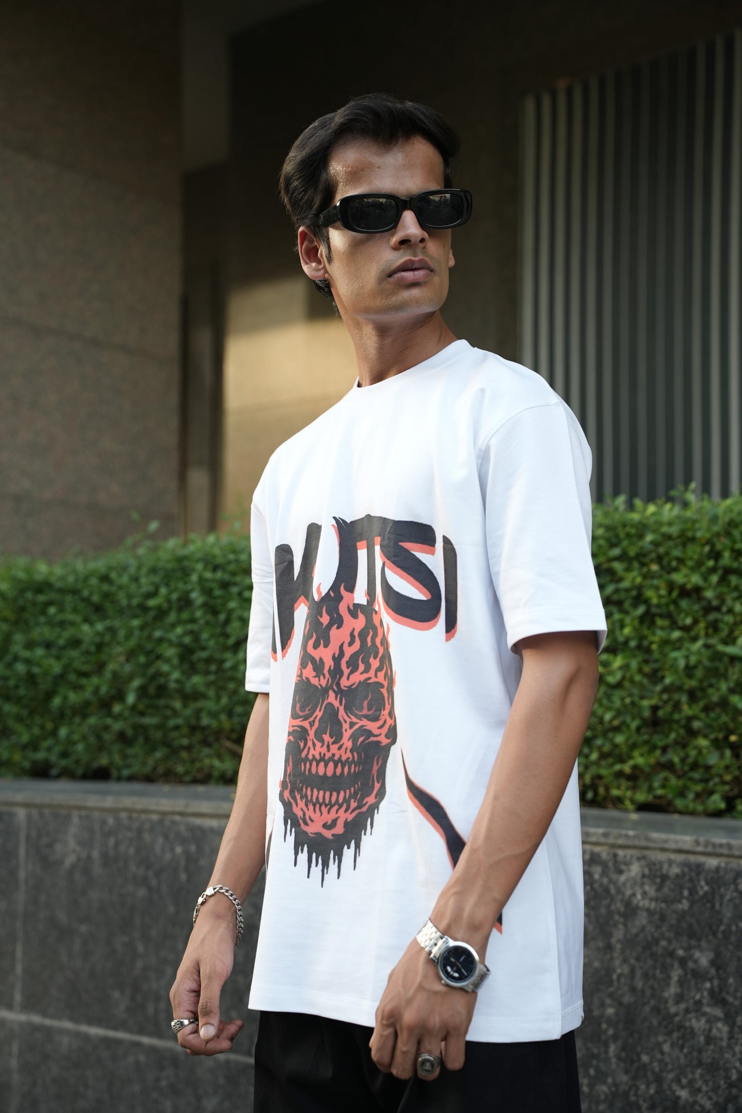 Born From Fire Oversized tshirt– White Heat Edition