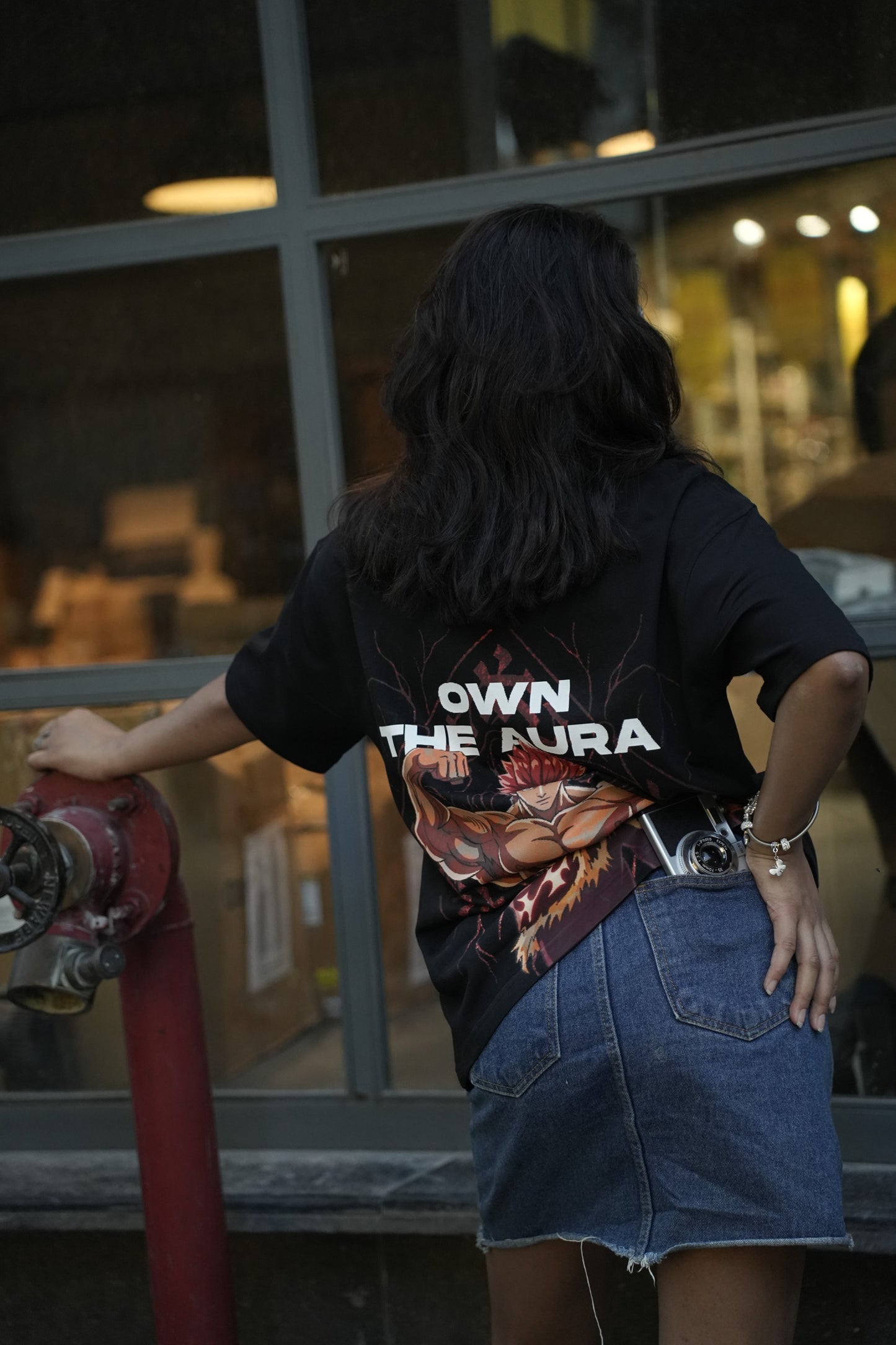 Own The Aura Unisex Anime Streetwear Tee