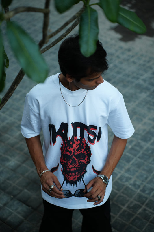 Born From Fire Oversized tshirt– White Heat Edition